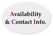 Availability & Contact Info.