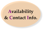 Availability & Contact Info.